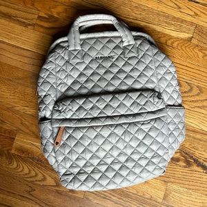 MZ Wallace Top Handle Backpack in Fog